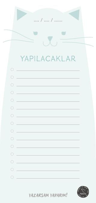 Kedili Yapılacaklar - Bloknot | Paloma Yayınevi - Resim 1