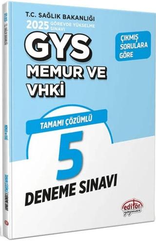 T.C Sağlık Bakanlığı Memur VHKİ Tamamı Çözümlü 5 Deneme Sınavı