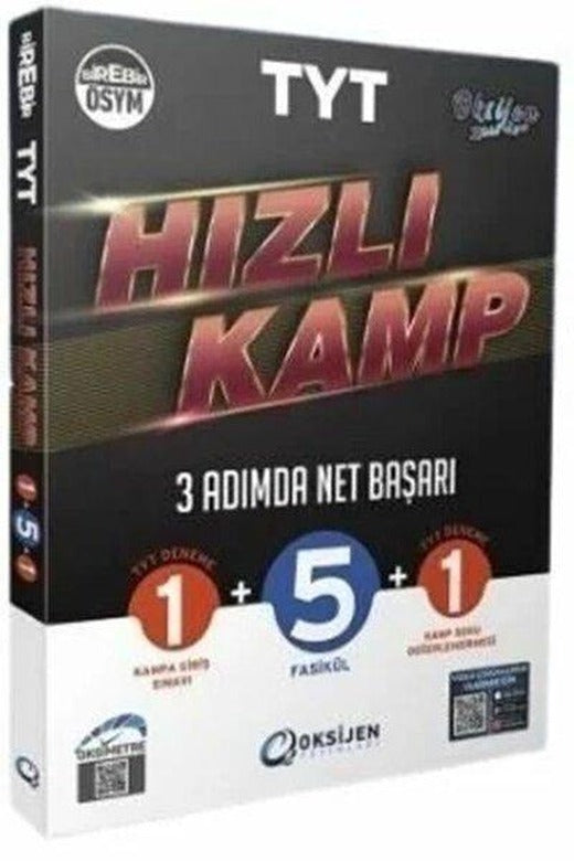 TYT Hızlı Kamp 3 Adımda Net Başarı | Oksijen Yayınları - Eğitim (İnce Kapak)