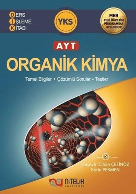 Nitelik YKS AYT Organik Kimya Ders İşleme Kitabı | Nitelik Yayınları (Ciltsiz)