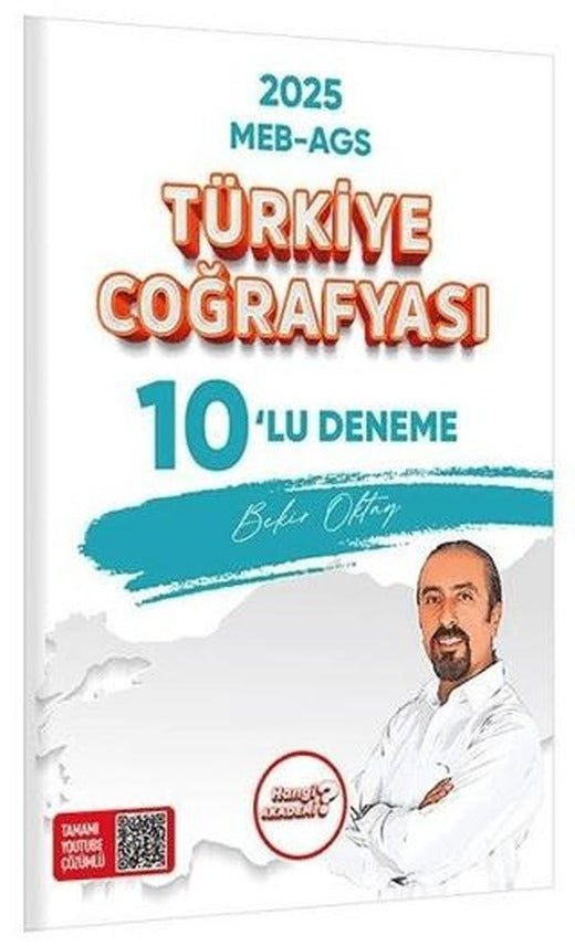 MEB-AGS Türkiye Coğrafyası 10'lu Deneme Sınavı | Hangi KPSS Yayınları (Ciltsiz)
