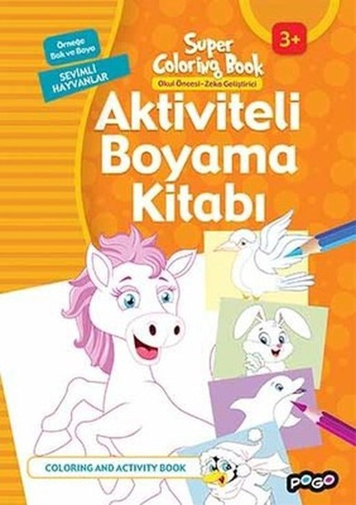 Aktiviteli Boyama Kitabı-Deniz Hayvanları | Pogo Çocuk