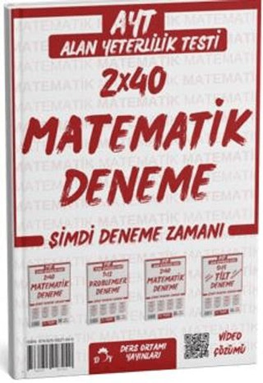 2025 AYT Matematik Deneme Tamamı Video Çözümlü | Ders Ortamı Yayınları (Ciltsiz)