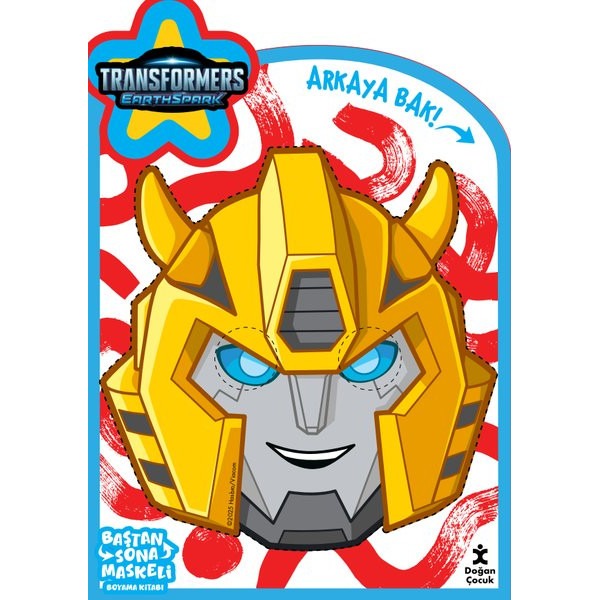 Transformers Earthspark - Baştan Sona Maskeli Boyama Kitabı | Doğan Çocuk (İnce Kapak)