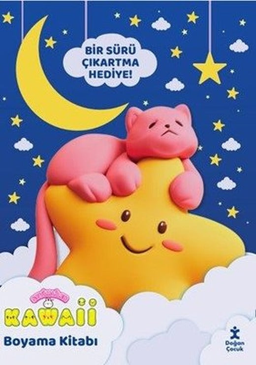Sevimliler Kawaii Boyama Kitabı - Tatlı Rüyalar - Bir Sürü Çıkartma Hediye! | Doğan Çocuk