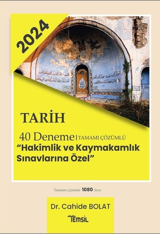 Tarih 40 Deneme Tamamı Çözümlü Hakimlik Ve Kaymakamlık Sınavlarına Özel | Temsil Kitap (Ciltsiz)