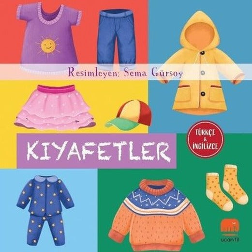 Kıyafetler - Türkçe ve İngilizce | Uçan Fil (Ciltli)