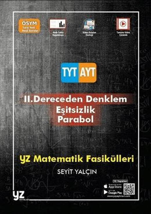 YZ YKS TYT AYT 2. Dereceden Denklem Eşitsizlik Parabol | YZ Yayınları (Ciltsiz)