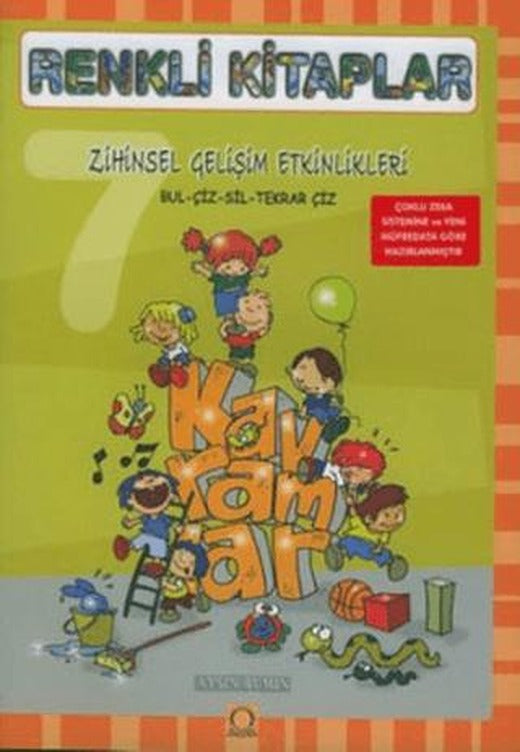 Renkli Kitaplar - 7 Zihinsel Gelişim Etkinlikleri | Angora Kitapları (Ciltsiz)