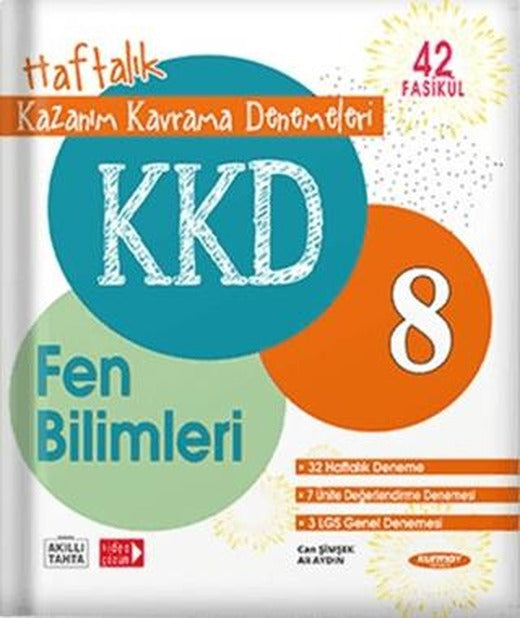 8. Sınıf Fen Bilimleri KKD Haftalık Kazanım Kavrama Denemeleri | Kurmay Yayınları (Ciltsiz)