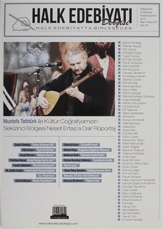 Halk Edebiyatı Dergisi Sayı: 6 Mayıs-Haziran 2015 | Halk Edebiyatı Dergisi Yayınları (Ciltsiz)