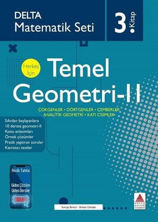 Matematik Seti 3.Kitap - Herkes İçin Temel Geometri 2 | Delta Kültür-Eğitim (İnce Kapak)
