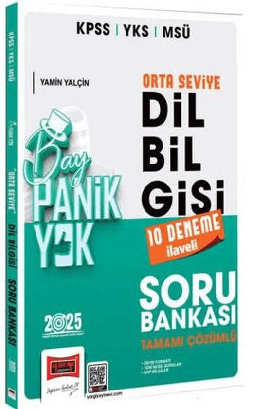 2025 KPSS YKS MSÜ Tamamı Çözümlü Panik Yok Orta Seviye Dil Bilgisi Soru Bankası (10 Deneme İlaveli) | Yargı Yayınevi (Ciltsiz)