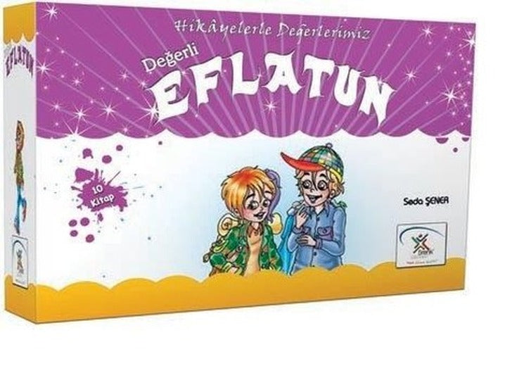 Hikayelerle Değerlerimiz Değerli Eflatun Serisi Seti-10 Kitap Takım | 5 Renk Yayınları