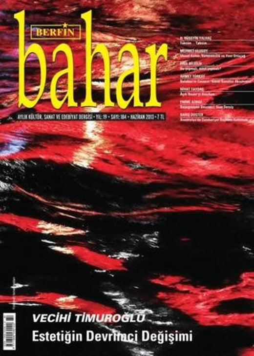 Berfin Bahar Aylık Kültür, Sanat ve Edebiyat Dergisi Sayı: 184 | Berfin Bahar Dergisi (Ciltsiz)