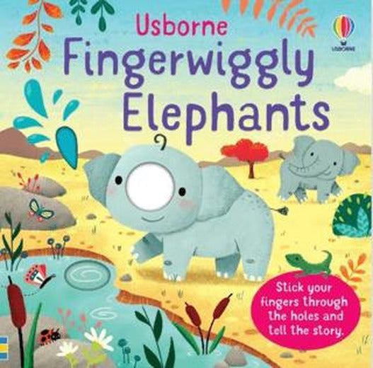 Fingerwiggly Elephants | Usborne (Ciltsiz)