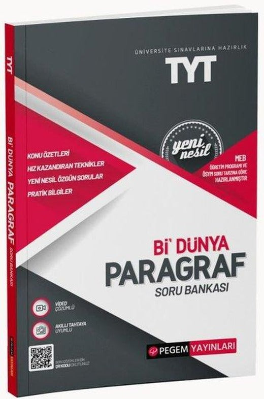 TYT Bi Dünya Paragraf Soru Bankası | Pegem Akademi Yayıncılık (İnce Kapak)