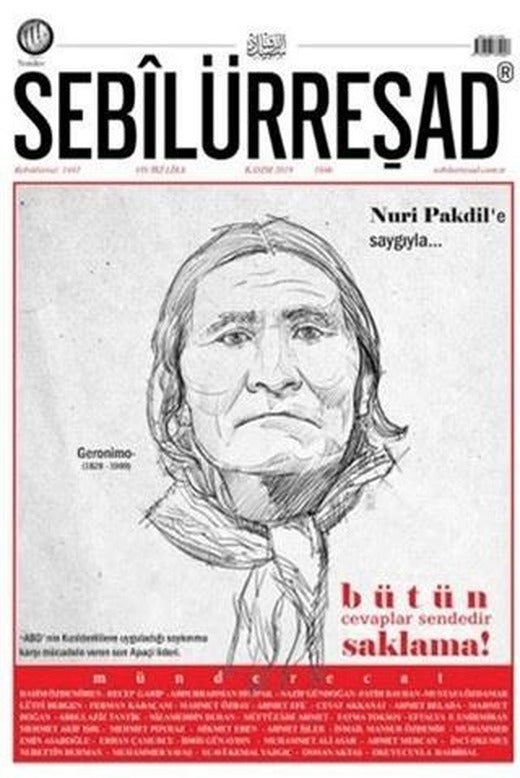 Sebilürreşad Dergisi Sayı: 1046 Kasım 2019 | Sebilürreşad Yayınevi (Ciltsiz)