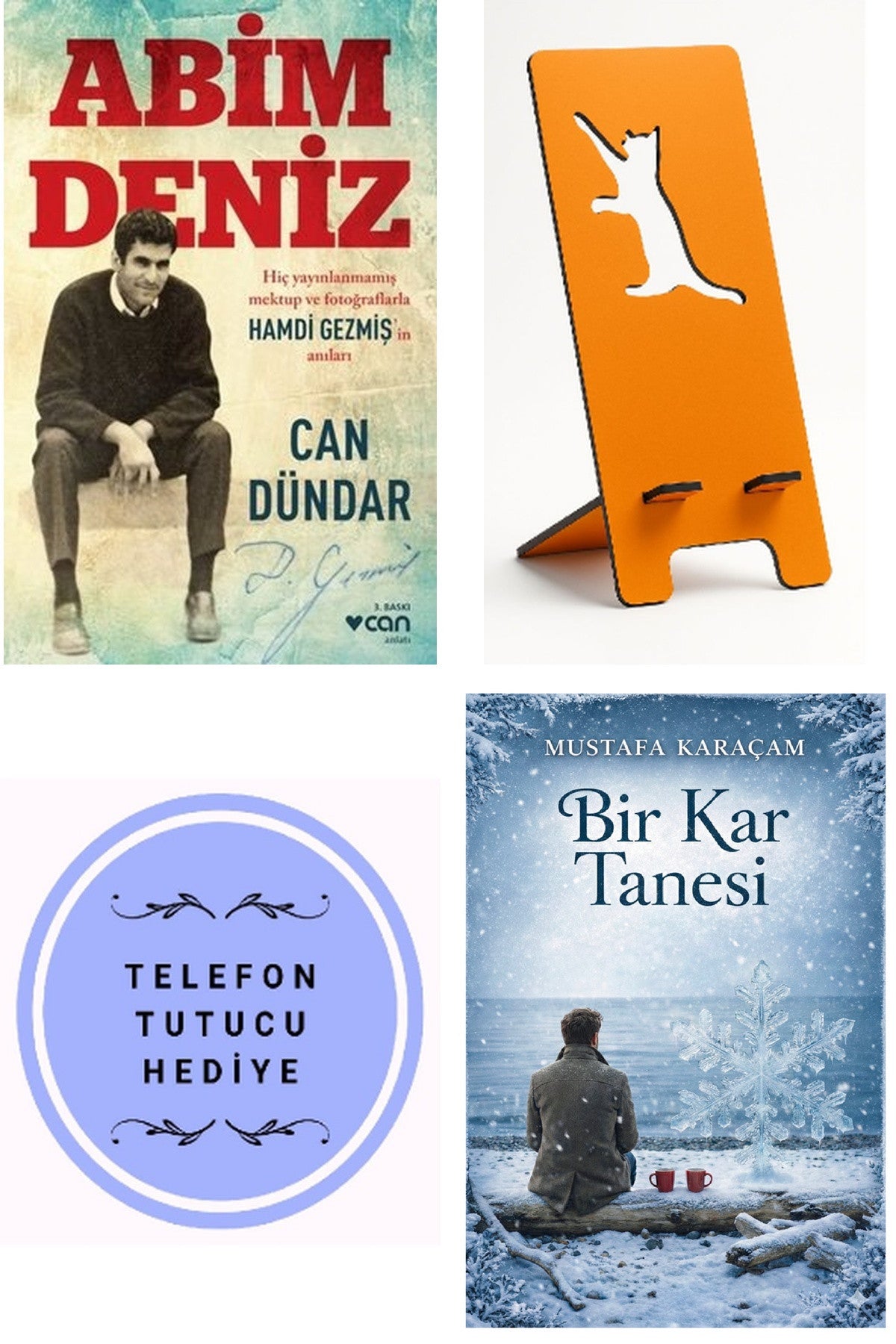 Abim Deniz - Deniz Gezmiş Anısına + Telefon Tutucu + Bir Kar Tanesi kitap kapağı