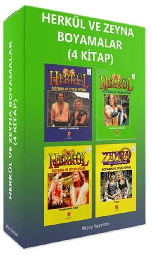 Herkül ve Zeyna Boyama Kitapları (4 Kitap Set) | Aksoy Yayıncılık (Ciltsiz)