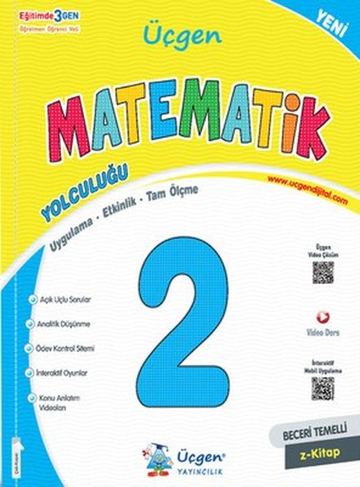 2. Sınıf Beceri Temelli Matematik Yolculuğu | Üçgen Yayınları (İnce Kapak)