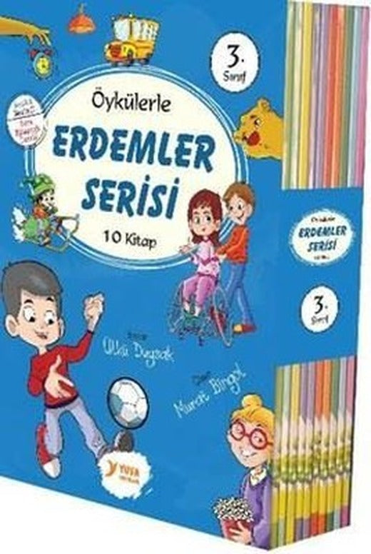 3.Sınıflar için Erdemler Serisi-10 Kitap Takım | Yuva (İnce Kapak)