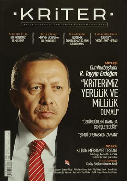 Kriter Aylık Siyaset Toplum ve Ekonomi Dergisi Sayı: 1 / Mayıs 2016 | Kriter Aylık Siyaset Toplum ve Ekonomi Dergisi Yayınları (Ciltsiz)