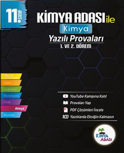 11. Sınıf Kimya Yazılı Provaları | Kimya Adası Yayınları (İnce Kapak)