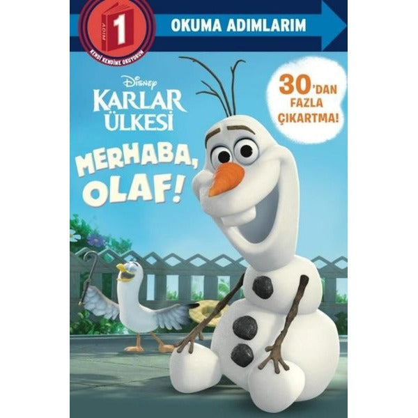 Disney Karlar Ükesi - Merhaba Olaf! Disney Okuma Adımlarım 1 | Beta Kids (İnce Kapak)