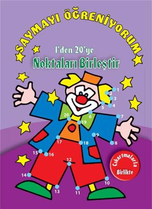 Saymayı Öğreniyorum - 1'den 20'ye Noktaları Birleştir | Parıltı Yayınları (Ciltsiz)