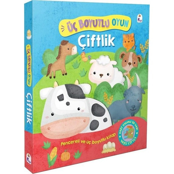 Çiftlik - Üç Boyutlu Oyun - Pencereli ve Üç Boyutlu Kitap | İndigo Çocuk (Ciltli)