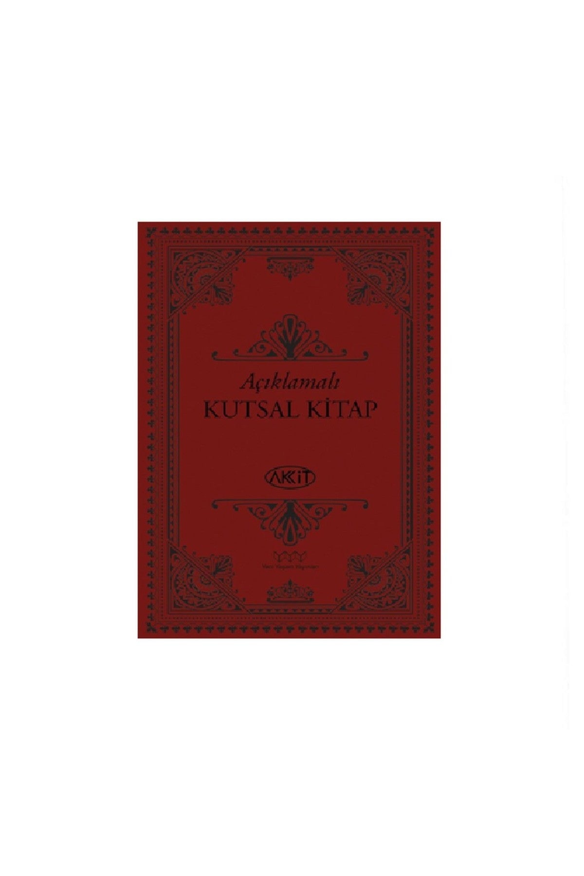 Açıklamalı Kutsal Kitap Akkit (Yaldızlı Deri Kapak) *****Önerilen Çeviri kitap kapağı