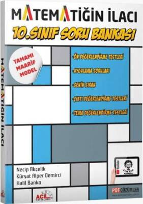 10. Sınıf Matematiğin İlacı Soru Bankası Acil Yayınları - Necip Akçelik kitap kapağı