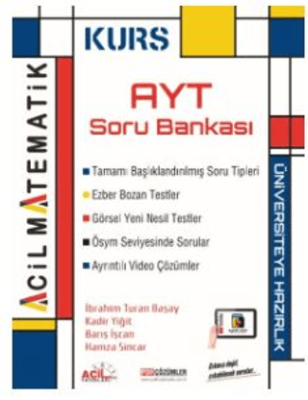 AYT Matematik Kurs Soru Bankası - Kadir Yiğit kitap kapağı
