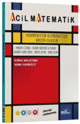Acil Matematik Permütasyon Kombinasyon Binom Olasılık - Kolektif kitap kapağı