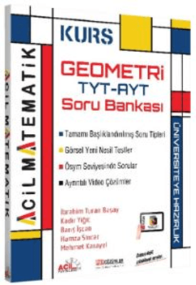 TYT AYT Geometri Kurs Soru Bankası - Kadir Yiğit kitap kapağı