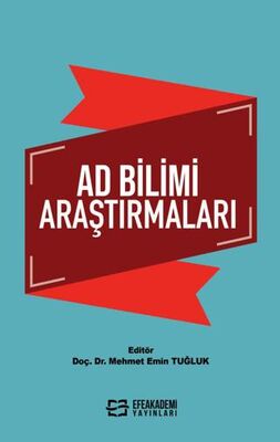 Ad Bilimi Araştırmaları - Doç. Dr. Mehmet Emin Tuğluk kitap kapağı
