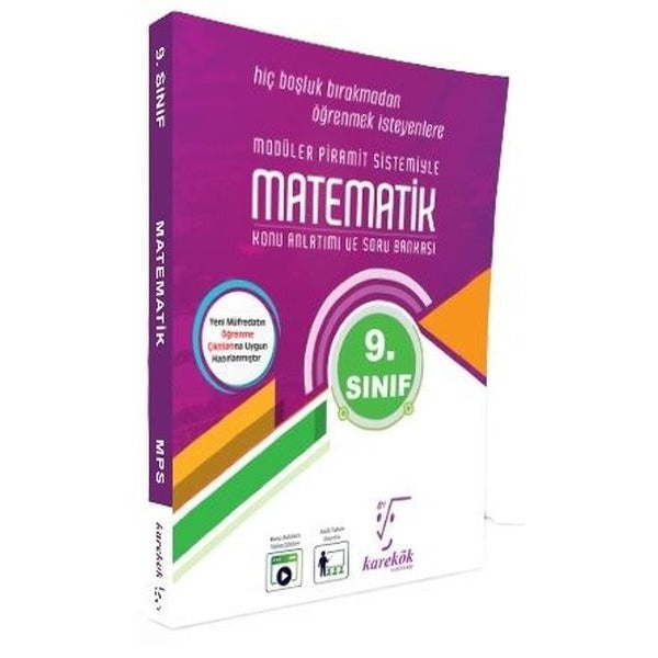 9. Sınıf Matematik Mps (Modüler Piramit Sistemi) | Karekök Eğitim Yayın (İnce Kapak)