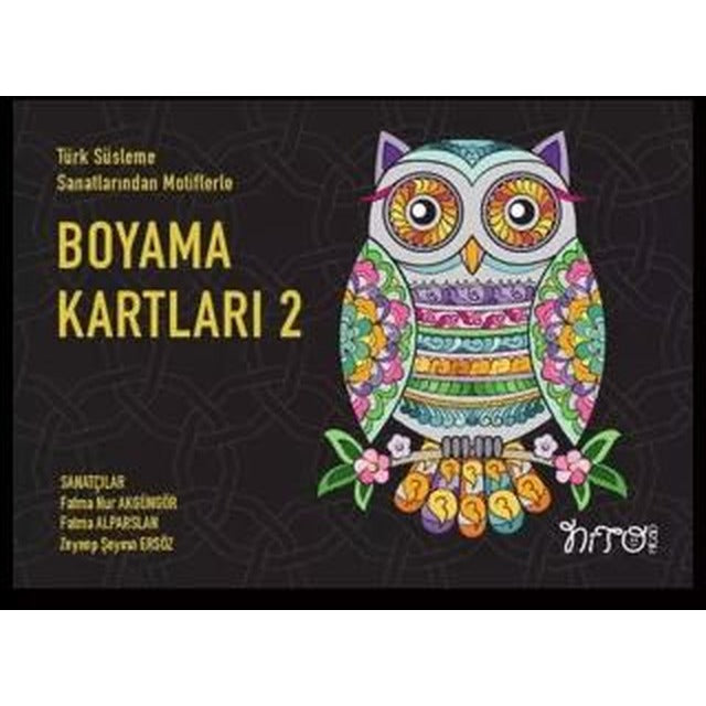 Türk Süsleme Sanatlarından Motiflerle Boyama Kartları 2