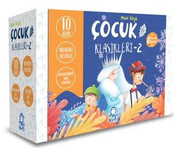Mavi Kirpi Çocuk Klasikleri 2 Set (10 Kitap) | Mavi Kirpi Yayınları (Ciltsiz)