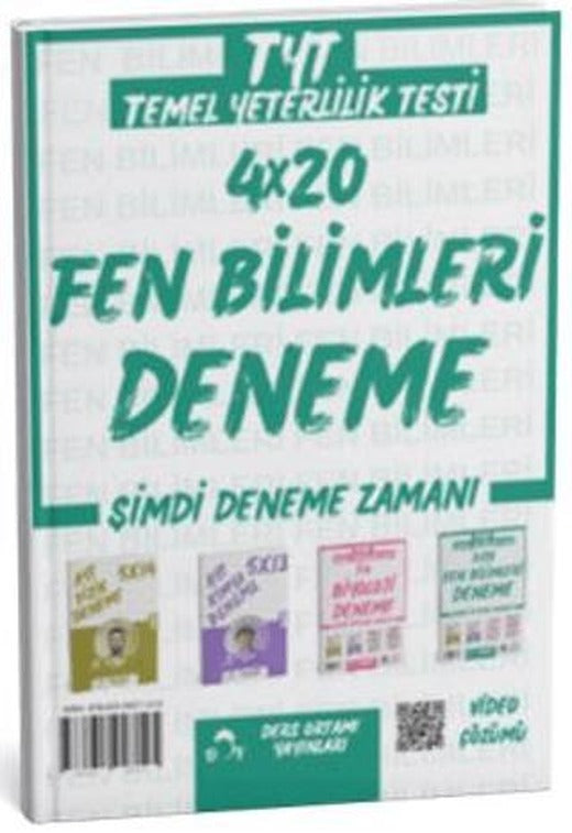 2025 TYT Fen Bilimleri 4 Deneme Tamamı Video Çözümlü | Ders Ortamı Yayınları (Ciltsiz)