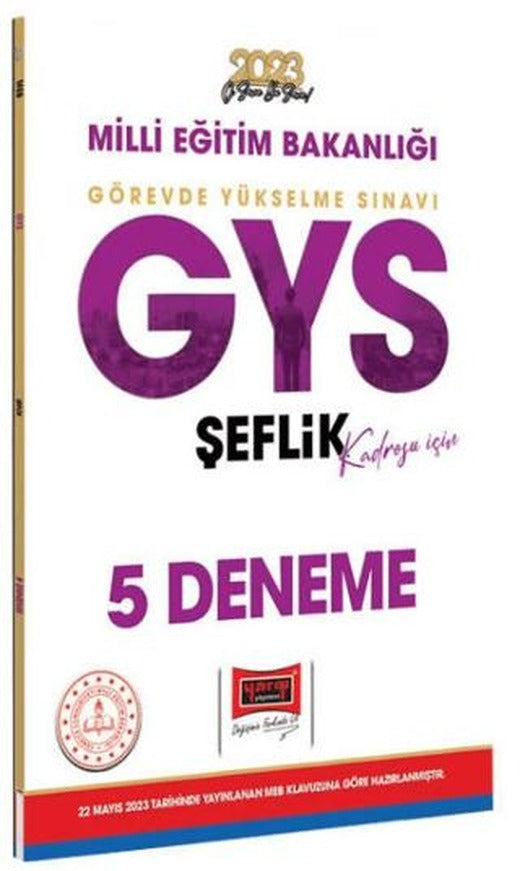 Yargı Yayınları 2023 Milli Eğitim Bakanlığı GYS Şeflik Kadrosu İçin 5 Deneme | Yargı Yayınevi (Ciltsiz)
