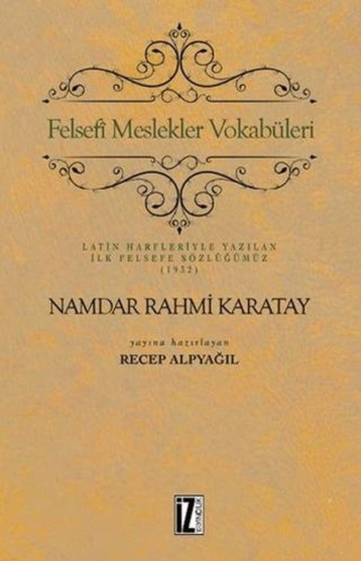 Felsefi Meslekler Vokabüleri | İz Yayıncılık (Ciltsiz)