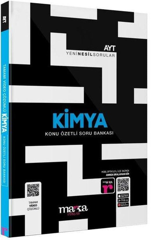 2025 AYT Kimya Konu Özetli Yeni Nesil Soru Bankası Tamamı Video Çözümlü | Marka Yayınları (İnce Kapak)