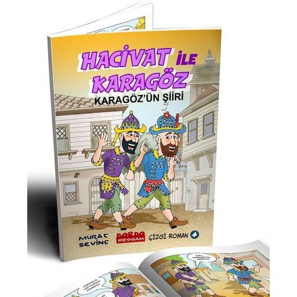 Hacivat ile Karagöz - Karagöz'ün Şiiri | Bordo Ressam (İnce Kapak)