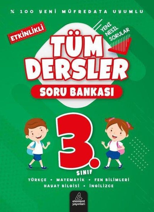 3.Sınıf Tüm Dersler Soru Bankası - Etkinlikli | 4 Element Yayınları (İnce Kapak)