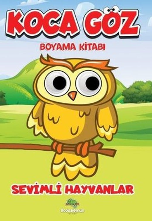 Koca Göz Boyama Kitabı - Sevimli Hayvanlar | Bookalemun Yayınları