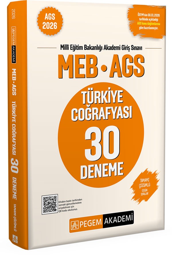 2026 MEB AGS Türkiye Coğrafyası 30 Deneme
