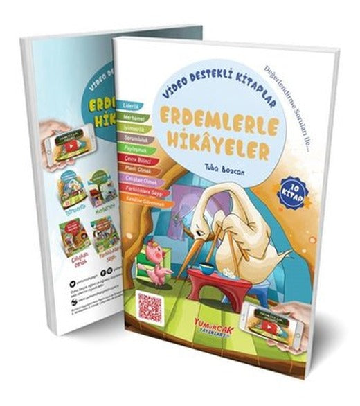 Erdemlerle Hikayeler Seti - 10 Kitap Takım | Yumurcak Yayınları (İnce Kapak)