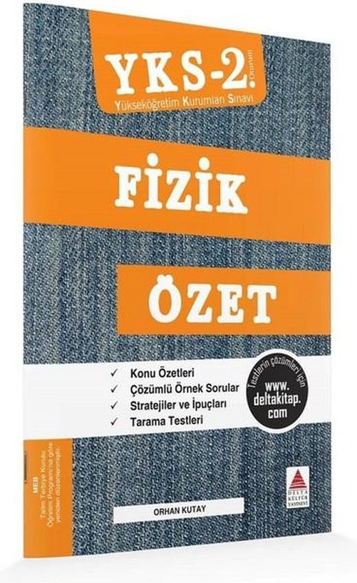 YKS 2.Oturum Fizik Özet | Delta Kültür-Eğitim (İnce Kapak)
